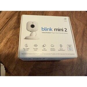 Blink Mini 2 Indoor/Outdoor 1080p HD Security Camera, LED Spotlight, Alexa